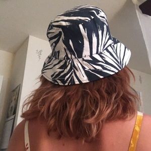 Blue and White Bucket Hat